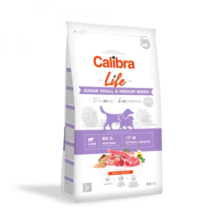 Calibra Dog Life Junior Small Medium Breed Jagnięcina 2,5kg